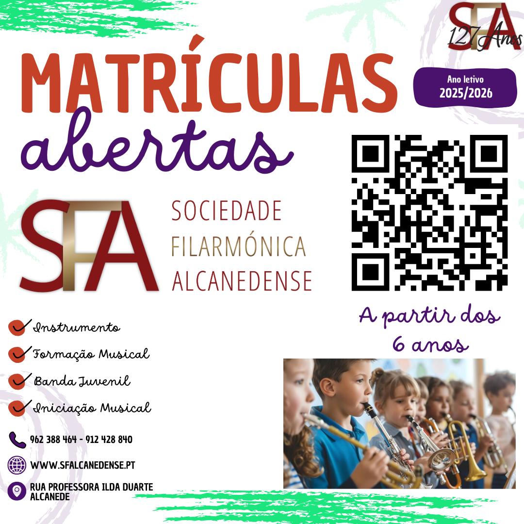 Cartaz Matrículas 2025/2026